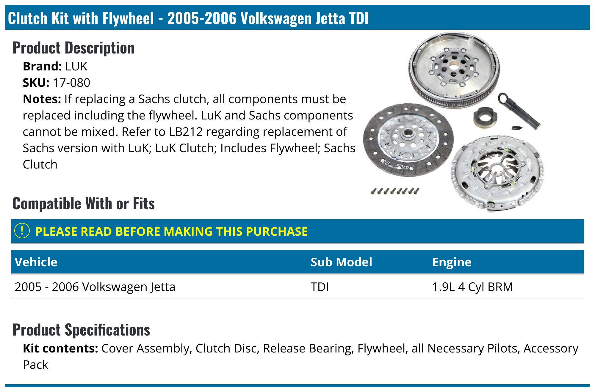 Luk Clutch Kit Catalog Sachs Clutch Kits Parts Geek