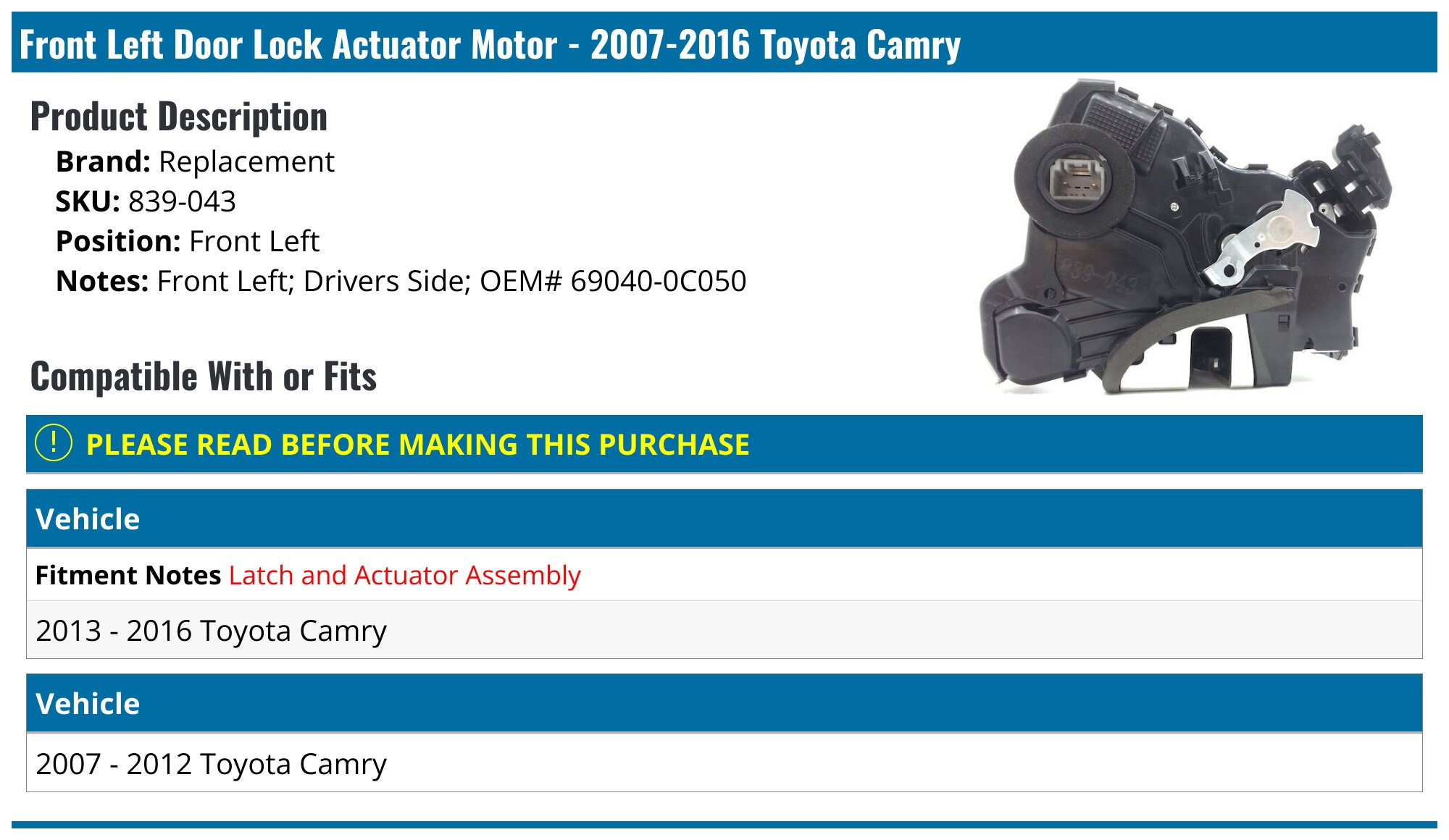B#12 97-03 TOYOTA CAMRY SOLARA AVALON LEXUS EGR VALVE 25620-20020 OEM