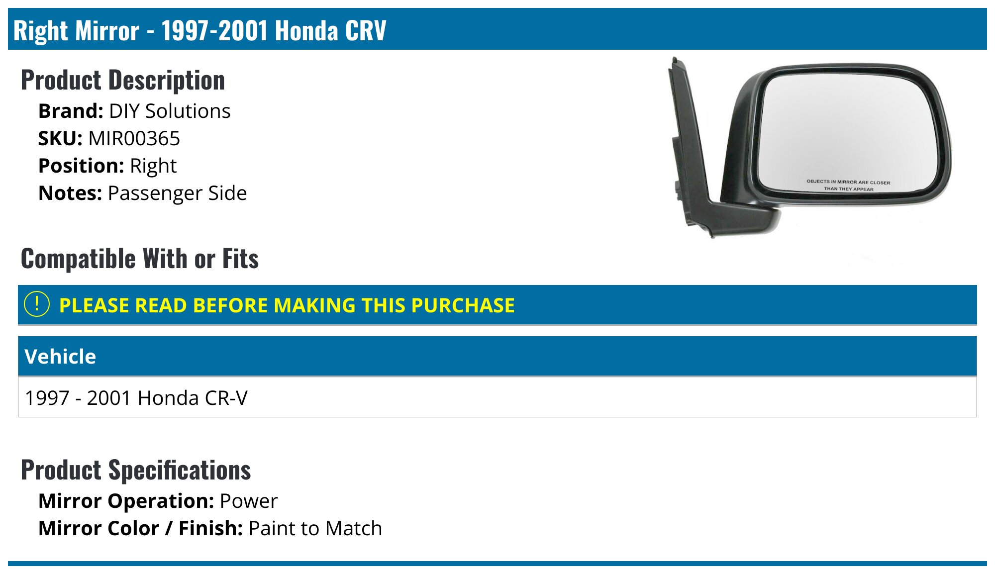 Passenger Side Rear Door Window Glass For 1997-2001 Honda CR-V – NAGD Tempered Glass