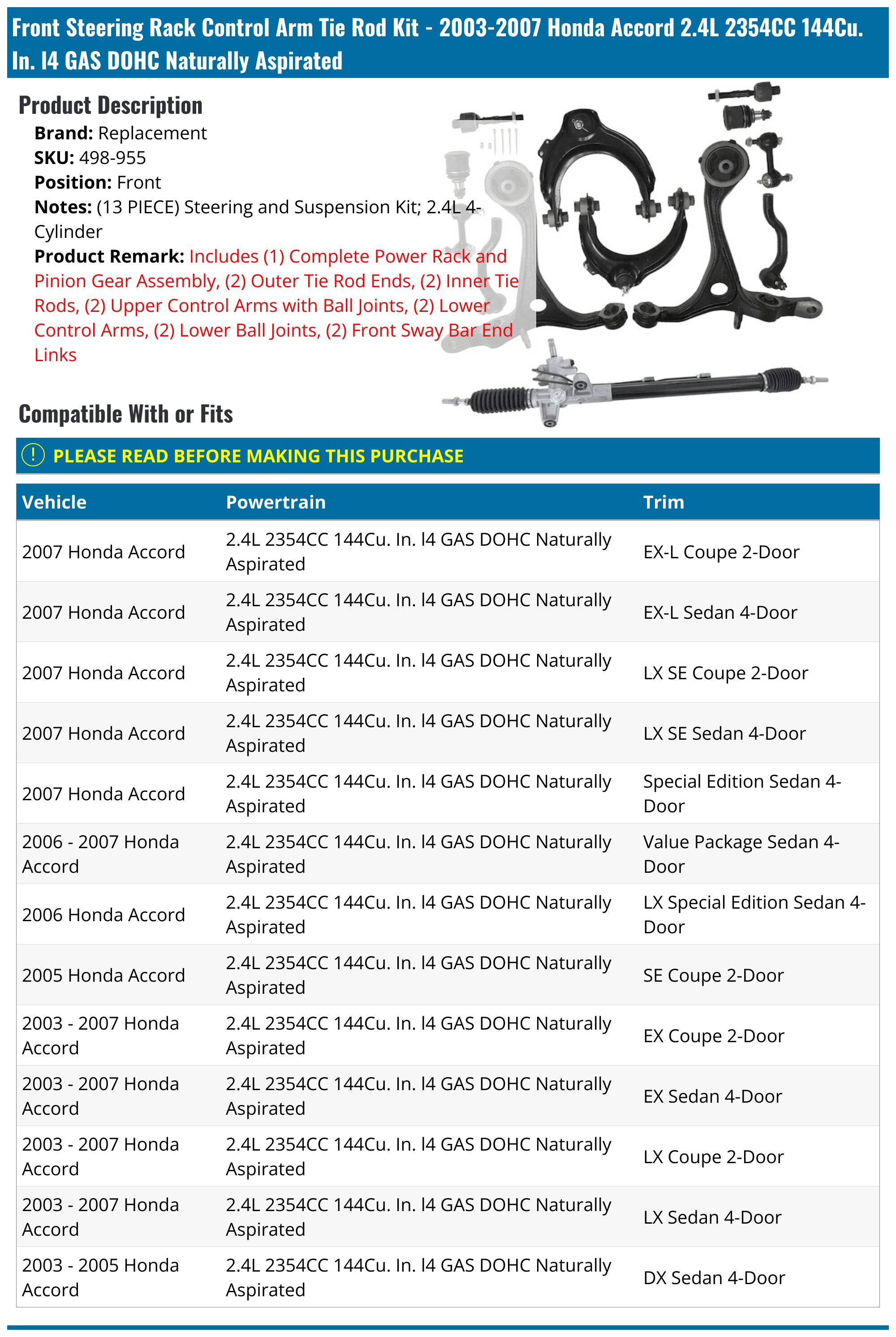 Genuine Honda Accord Rear Wheel Bearing 2003-2008 - 42200SEA951 - Cox Motor Parts