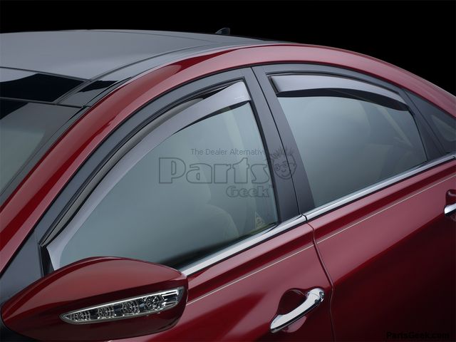 For 21-24 IS300 IS350 500 Smoke Tint Window Visor Wind Rain Guard Vent