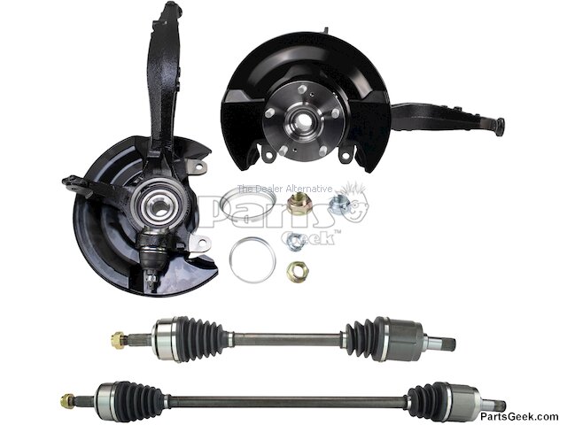 2 PCS Front Steering Knuckles Wheel Bearing Hub Assembly Fit For Hon