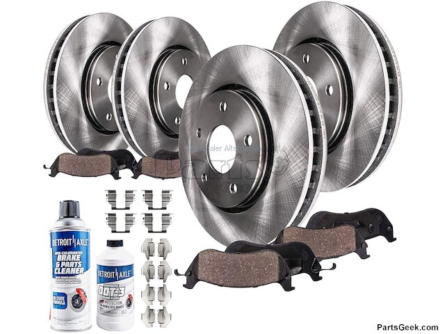 CMX Front Ceramic Disc Brake Pads and Wear Sensor Pairs Kit for Car