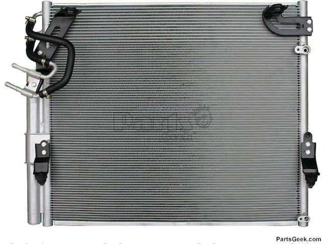 A-Premium A/C Condenser For Toyota Sequoia 2001-2007 - With Bracket, Parallel Flow, Aluminum