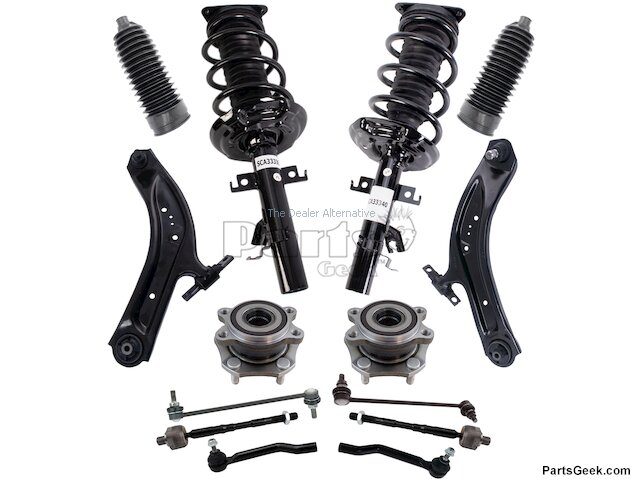 Pair of 2 Front Left-Right Suspension Strut Assembly For 2014-2020 Nissan Rogue