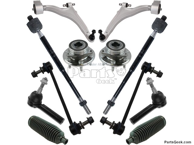 10 Piece Control Arm Kit 10-Piece Front Suspension Kit For GMC