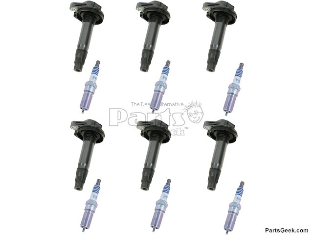6 Pieces Ignition Coil & Iridium Spark Plug UF646 for Ford F-150