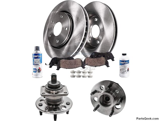 ACB ZONE Ceramic Brake Pad Set – Front & Rear For Buick Lucerne / Cadillac DTS (2006-2011)