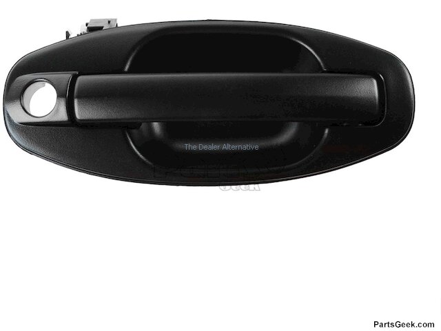 Body Kits For Hyundai Santa Fe Left Rear Exterior Door Handle For 2001-2006 Hyundai Santa Fe - Black Plastic, Direct Fit Hyundai Santa Fe Door Handle Left Rear