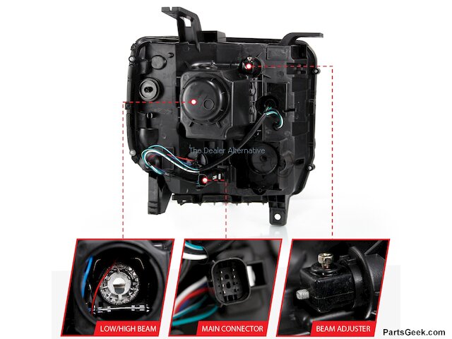 17 2017 GMC Sierra 1500 Headlight Assembly - Body Electrical - Action ...