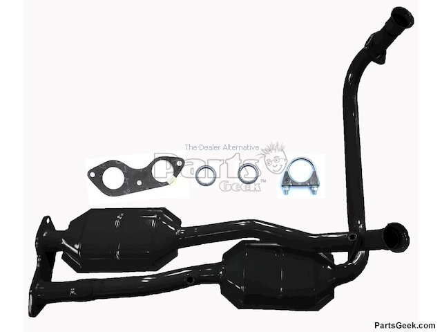 thumbnail interactive-video image 1 of Y-Pipe Catalytic Converters For Chevy Tahoe 2009-2014 5.3L – Front Left/Right – EPA Compliant 1 of 3
