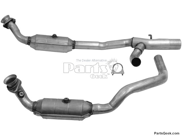Bolt-On Catalytic Converter Y-Pipe Kit For Ford E-150, E-250, E-350 Super Duty – 5.4L 2009-2014 (EPA Compliant)