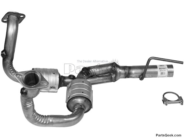 APM Front Left & Right Y Pipe Catalytic Converters For Jeep Commander 2006-09 & Grand Cherokee 2005-09