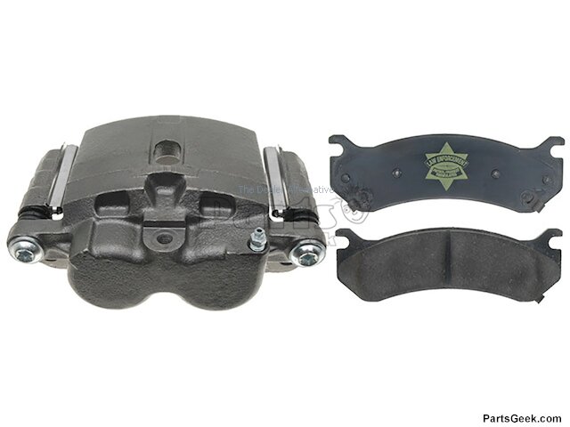 TRQ Rear Brake Caliper For Chevy Silverado 2500/3500HD - Passenger Side With Bracket