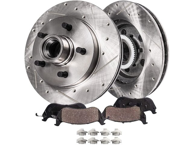 For 1982-1992 Pontiac Firebird Brake Pad and Rotor Kit Detroit