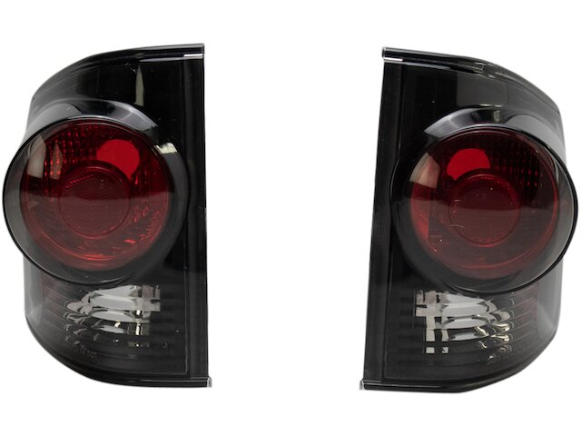 Black Euro Tail Lights For Chevy S-10 & GMC Sonoma 1994-2004 - Complete Pair Set Black Tail Lights - Foto 5