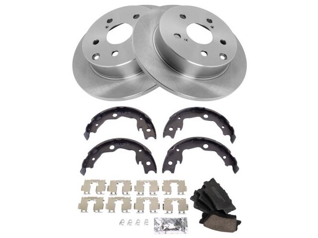 For 2006 - 2018 Toyota Rav4 296mm Front Rear Disc Rotors Ceramic Brake Pads Kit