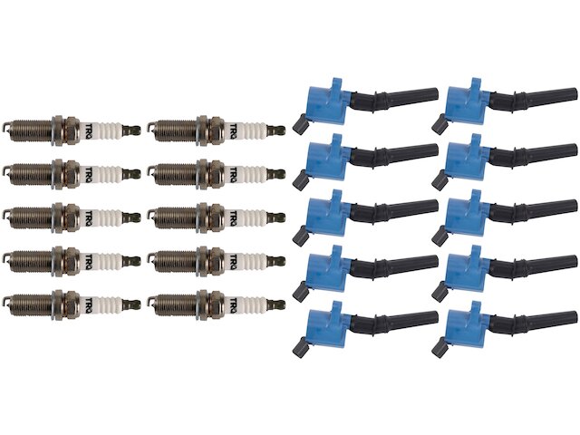 thumbnail image 2 of AA Auto Parts Ignition Coil & 10 Motorcraft Spark Plug Kit For Ford E-Series 6.8L V10 2 of 3