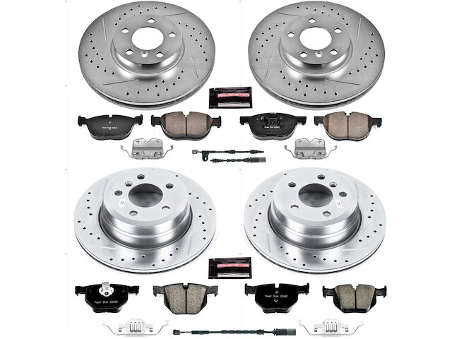 2011-2018 BMW X5 Brake Rotor - Power Stop K7500 - Front and Rear ...