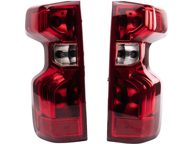 Left Driver Side Tail Light For 2019-2021 Chevy Silverado 1500 - Direct Fit Replacement Brake Taillamp