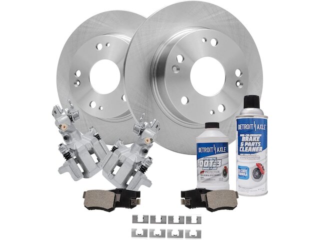 BrakesOnline Drilled & Slotted Brake Rotors For Honda Accord - 282mm Front, 260mm Rear