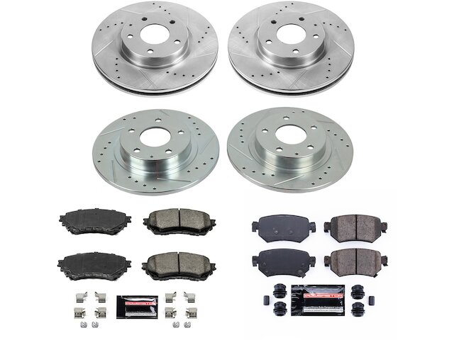 Detroit Axle - 10pc Brake Rotors Brake Pads for 2016