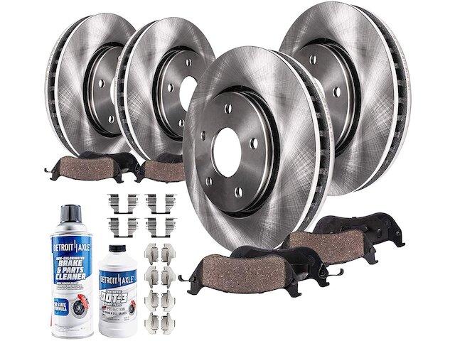 Front Brake Rotors & Ceramic Pads Kit For 2010-2015 Chevy Camaro - 12.64'' Rotors, 5-Lug, Vented, 10 Year Warranty