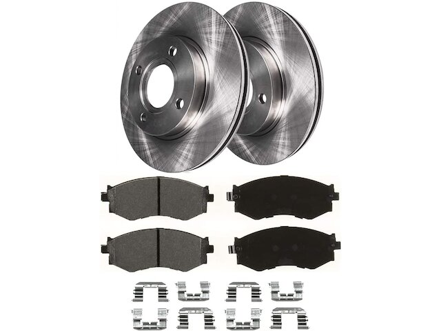 For 1991-1996 Infiniti G20 Brake Pad and Rotor Kit Front Detroit