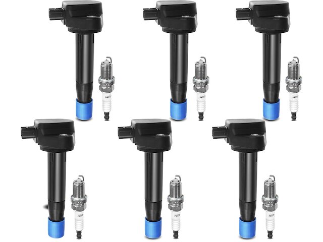 6 Ignition Coils + 6 Platinum Spark Plugs For Honda Accord Odyssey 3.5L V6 – UF603