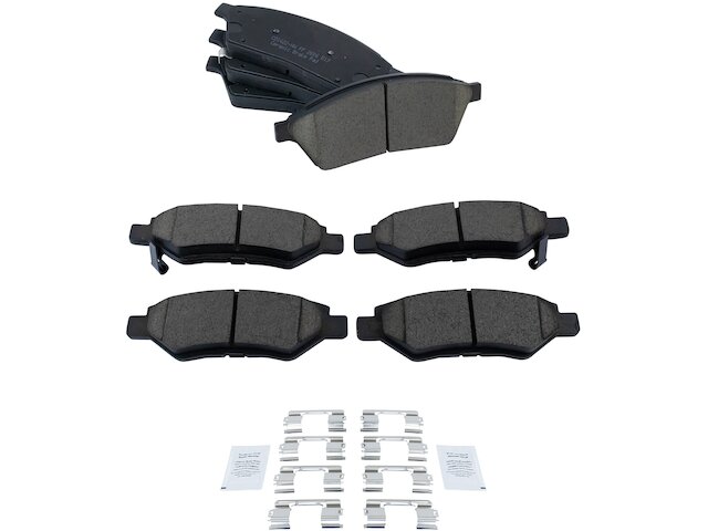 Cadillac SRX Brake Rotors Pads Rear Brake Rotors & Ceramic Pads Kit For 2010-2016 Cadillac SRX – Detroit Axle Rear Brakes And Rotors - Foto 2