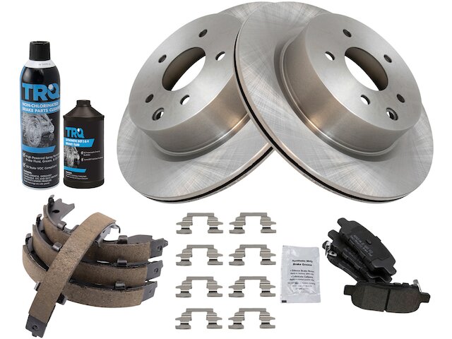For 2005-2008 Infiniti G35 Brake Pad Rotor Shoe Drum Kit Rear