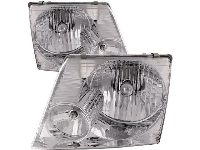 Fog Light Covers For 2002-2005 Ford Explorer - Black Textured, Clip-On, Pair Set