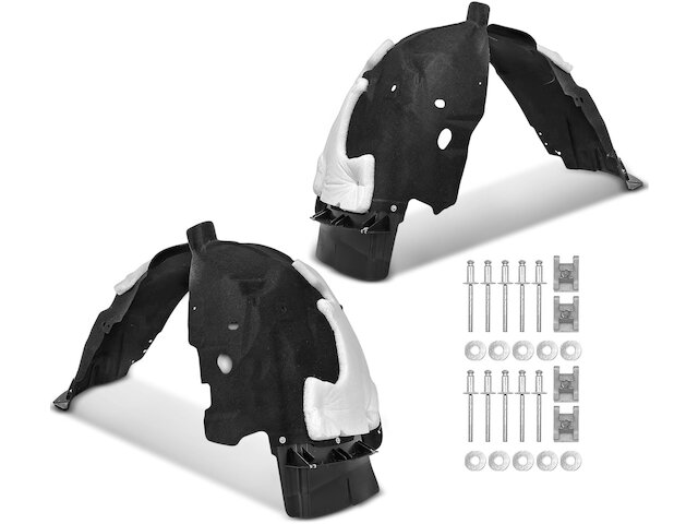 Trq Front Inner Fender Liner Set Compatible With 2019-2023 Ford Edge Fo1248198 Fo1249198