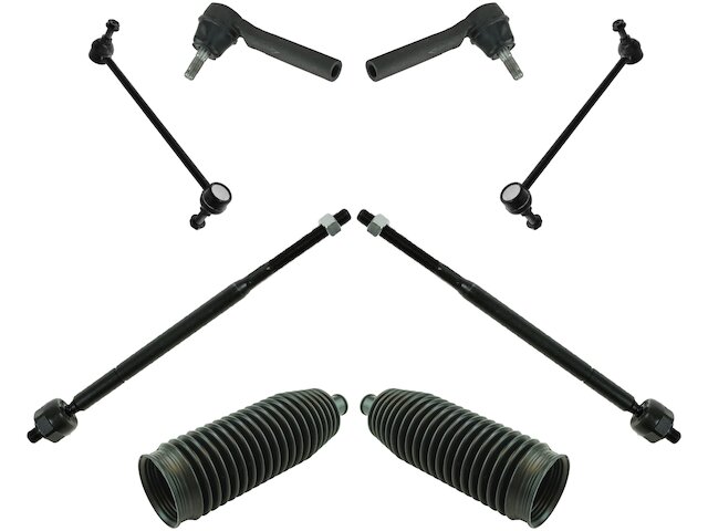 Front Steering Sway Bar Inner Outer Tie Rod End Suspension For 07-13