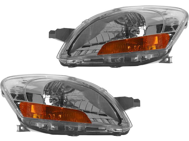 For 2007-2011 Toyota Yaris Headlight Assembly Set 27156GY 2008 2009 2010 Sedan | eBay