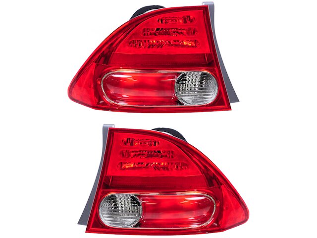 TYC Left Side Tail Light Lamp Assembly for Honda Civic Sedan 2006-2008