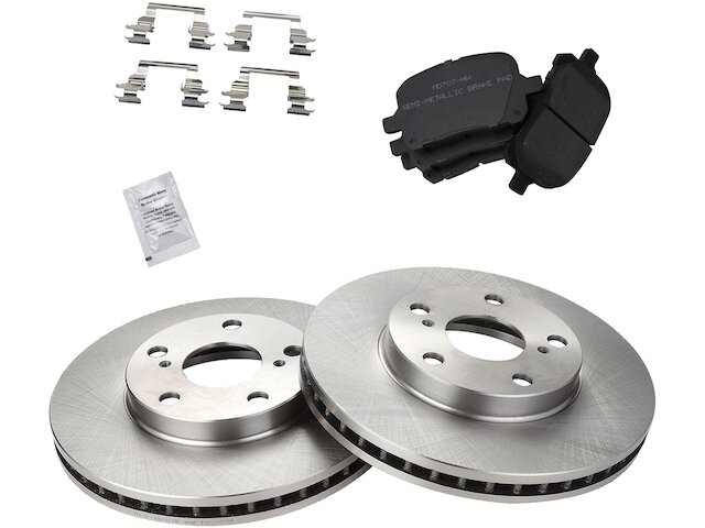 For 1997-2001 Toyota Camry Brake Pad and Rotor Kit Front 62193ZXPW