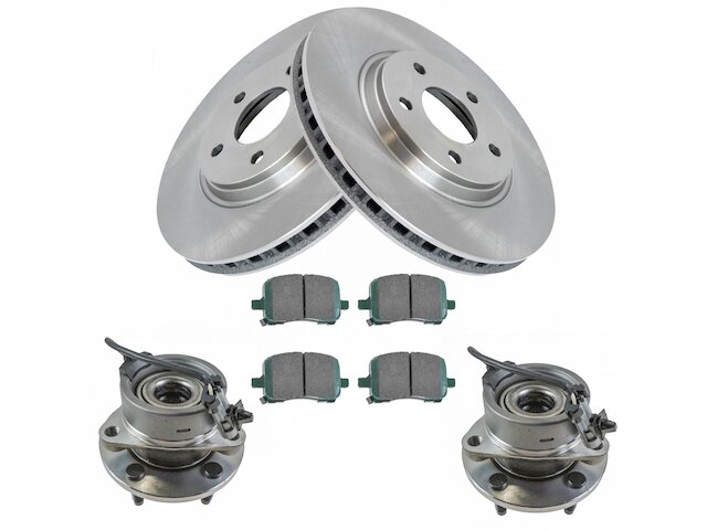 2007-2008 Pontiac G5 Brake Rotor - TRQ BKA14086 - Front
