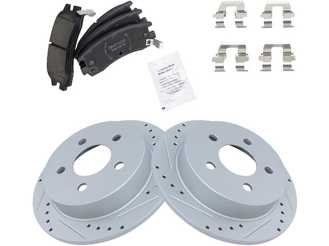 For 1997-1998 Pontiac Trans Sport Brake Pad and Rotor Kit Rear