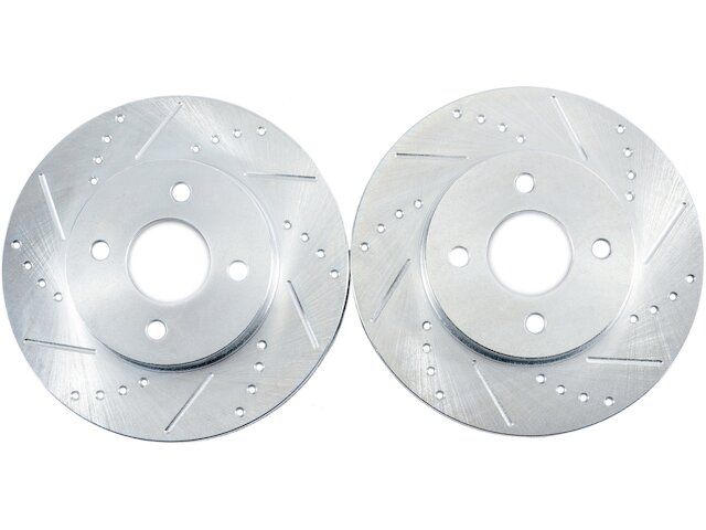 thumbnail image 2 of Detroit Axle Front Brake Rotors – 10.08″ For Mitsubishi Lancer 2002-2006 & Mirage 1999-2002 2 of 3
