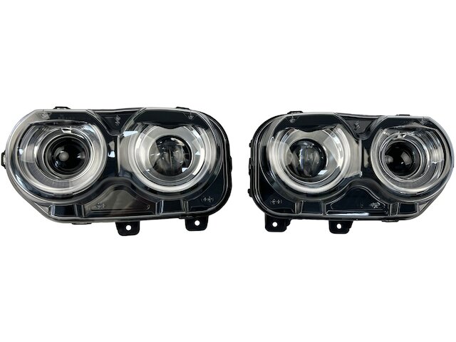 Right Passenger Side Halogen Headlight Assembly with Bulbs - LED - 2015-2023 Dodge Challenger - TYC
