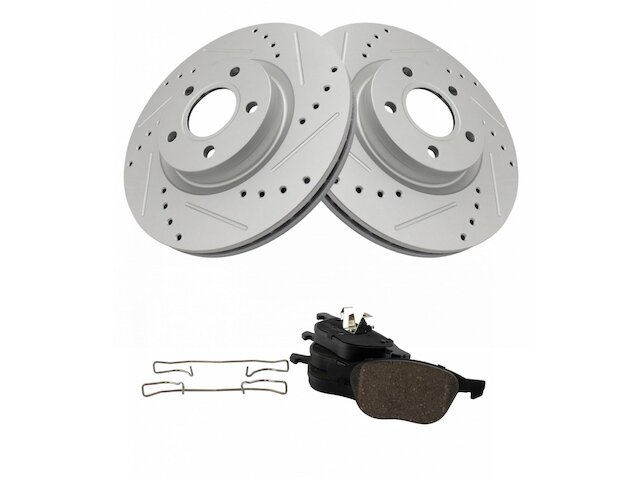 thumbnail image 2 of Auto Shack Front Drilled Brake Rotors & Ceramic Pads For Ford Escape 2013-2017 2 of 5