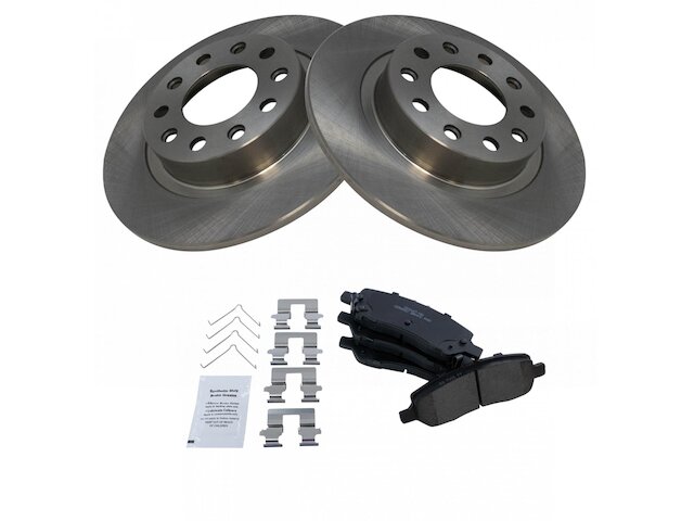 thumbnail image 2 of Rear Drilled & Slotted Brake Rotors + Ceramic Pads For 2013-2016 Dodge Dart – Topcn 2 of 6