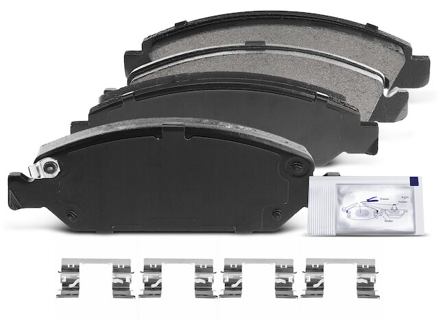 H HENZIKON Front & Rear Ceramic Brake Pad Set For Chevy Silverado 1500 2014-2018