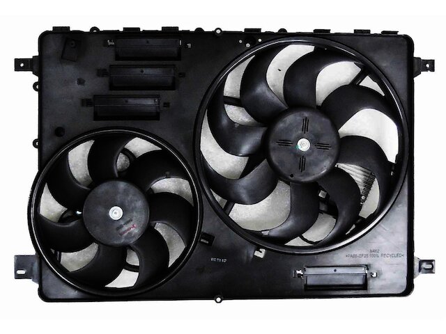 Dual Radiator Condenser Cooling Fan Assembly for Volvo V60 V70