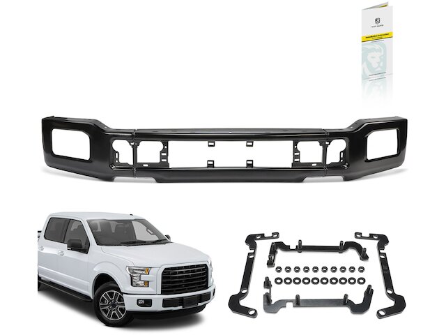 Protezione Paraurti Anteriore Per Ford F-150 2018-2020 - Cover In Plastica Textured Black