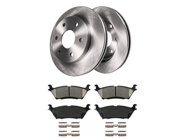 thumbnail image 2 of Detroit Axle Rear Drilled & Slotted Brake Rotors For Ford F-150, Expedition, Lincoln Navigator – 13.23 Inch, Pair 2 of 3