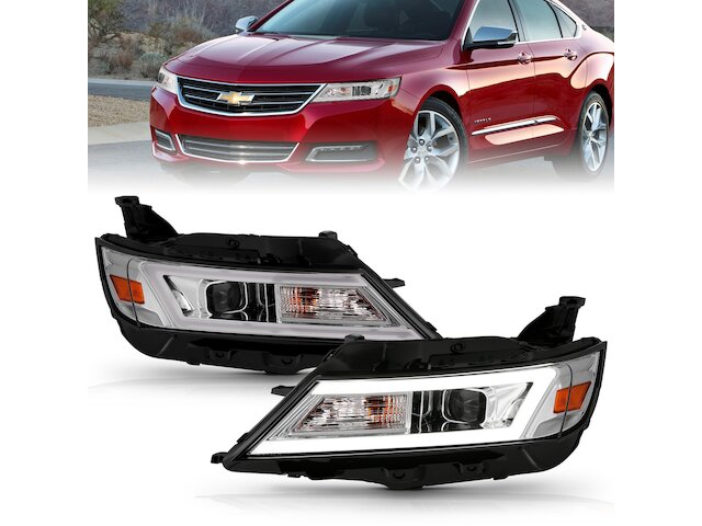 Left Driver Side Headlight Assembly For 2014-2020 Chevy Impala - Factory Style, DOT Certified, Uses Your 9012 Bulbs
