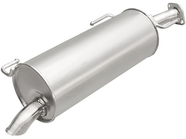 Stainless Steel Rear Muffler For 2007-2011 Nissan Versa Hatchback 1.8L - Direct Fit
