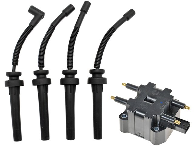 Ignition Coil Pack & Spark Plug Wire Set – 2003-2009 PT Cruiser Neon 2.4L – AM Autoparts 10 Yr Warranty